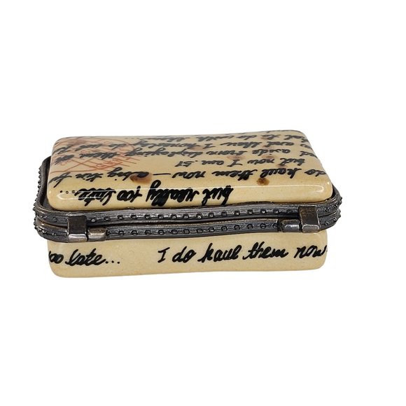 CBK Ltd Porcelain Magdspuri Letter Postcard Postage Mail Trinket Box - Picture 3 of 8